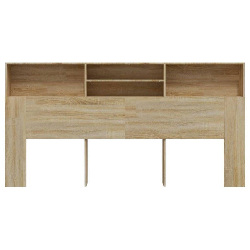 Headboard Cabinet Sonoma Oak 200x19x103.5 cm