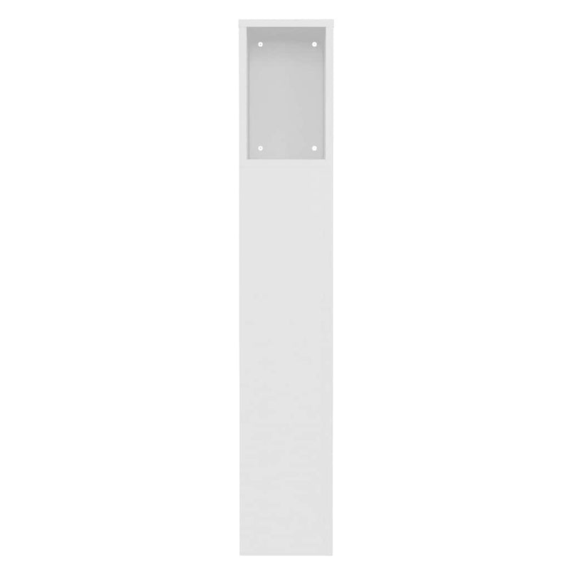 vidaXL Headboard Cabinet White 100x18.5x102.5 cm