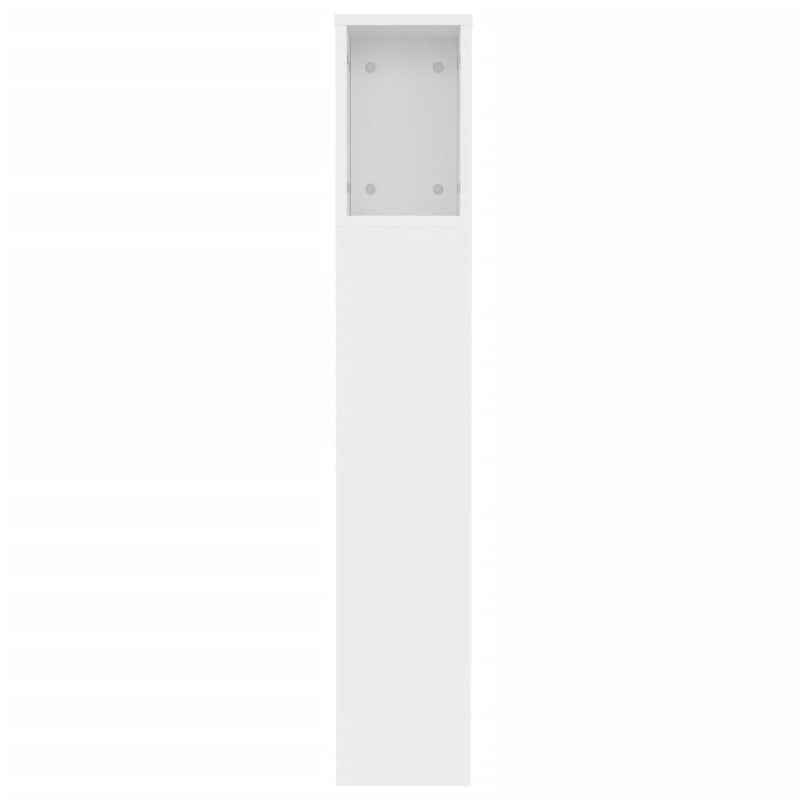vidaXL Headboard Cabinet White 120x18.5x102.5 cm