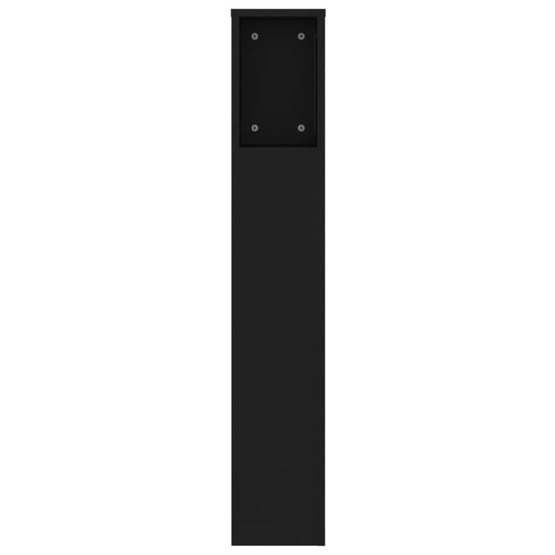 vidaXL Headboard Cabinet Black 140 cm