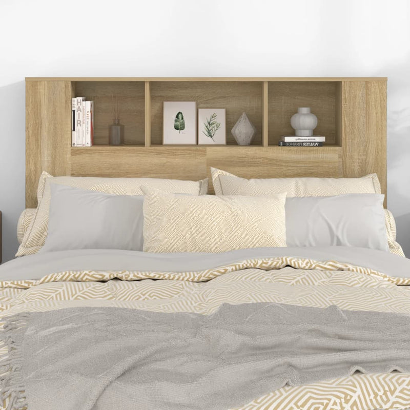 Headboard Cabinet Sonoma Oak 140x18.5x104.5 cm