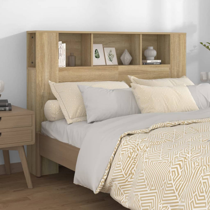vidaXL Headboard Cabinet Sonoma Oak 140 cm
