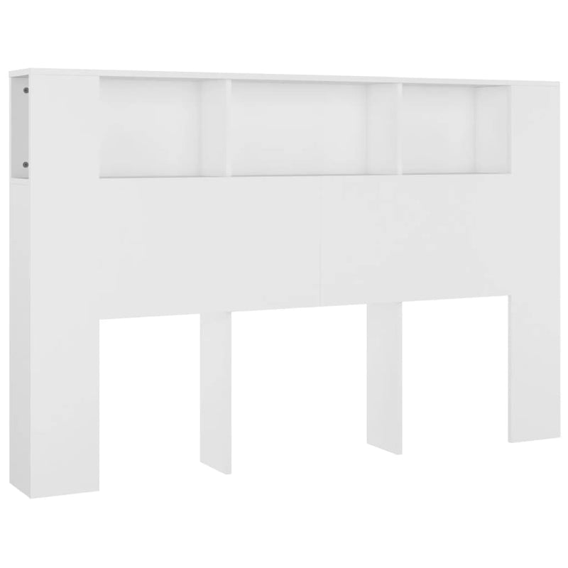 vidaXL Headboard Cabinet White 160 cm