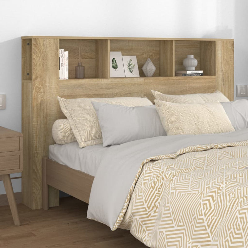 vidaXL Headboard Cabinet Sonoma Oak 160 cm