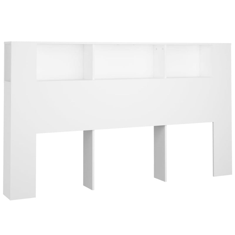 vidaXL Headboard Cabinet White 180 cm