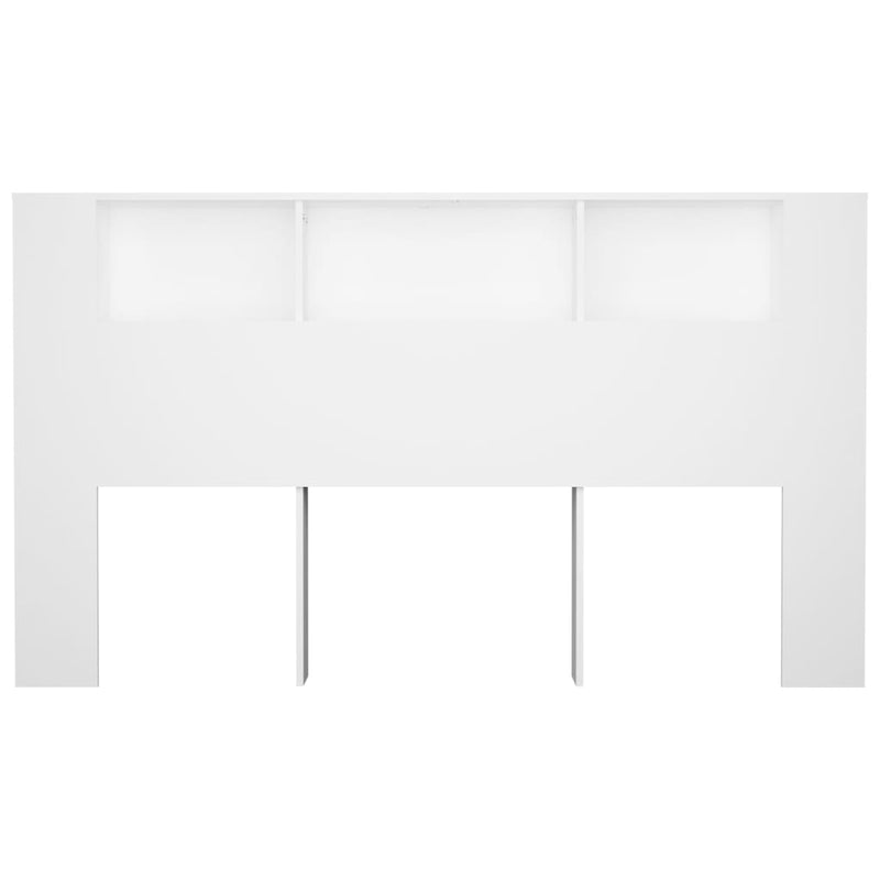 vidaXL Headboard Cabinet White 180 cm