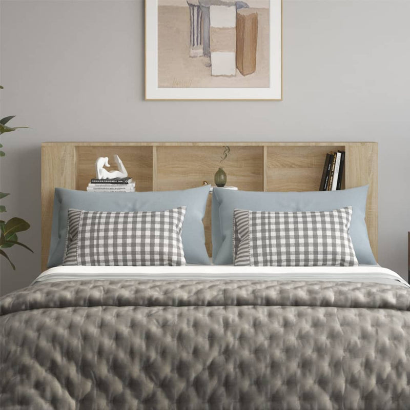 vidaXL Headboard Cabinet Sonoma Oak 180 cm