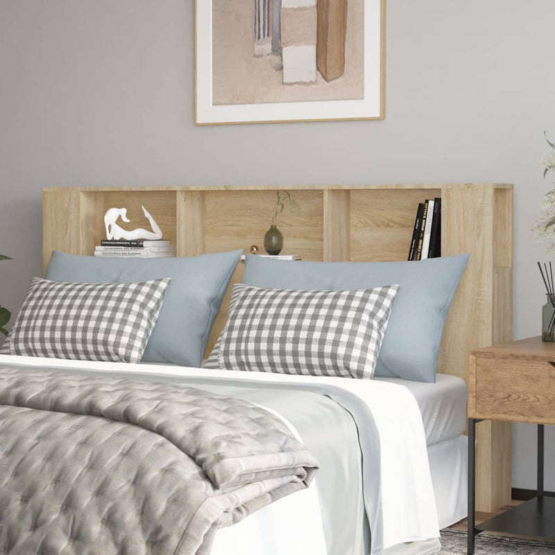 vidaXL Headboard Cabinet Sonoma Oak 180 cm