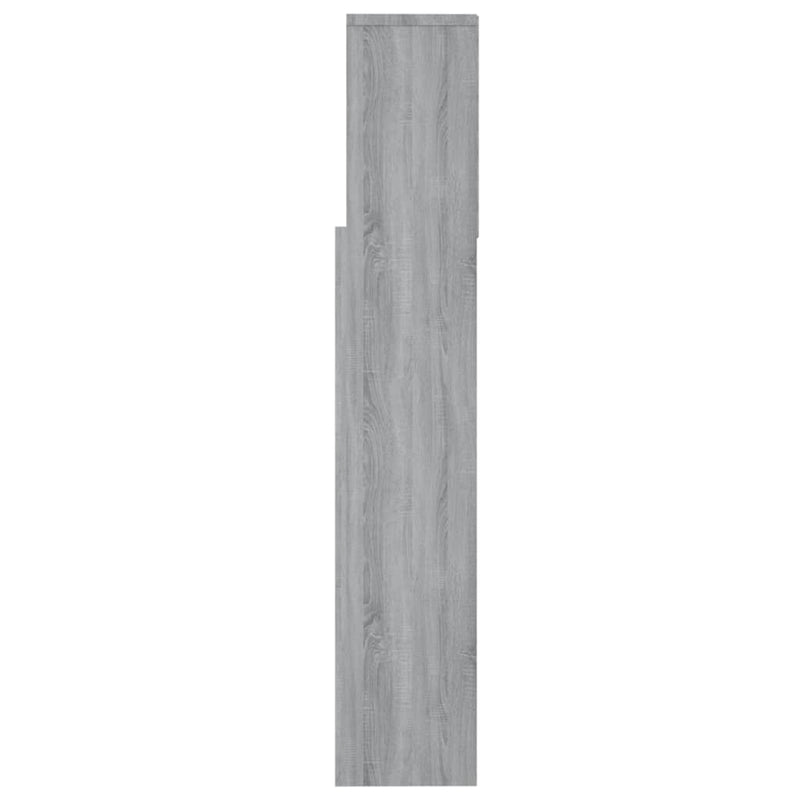 vidaXL Headboard Cabinet Grey Sonoma 160 cm