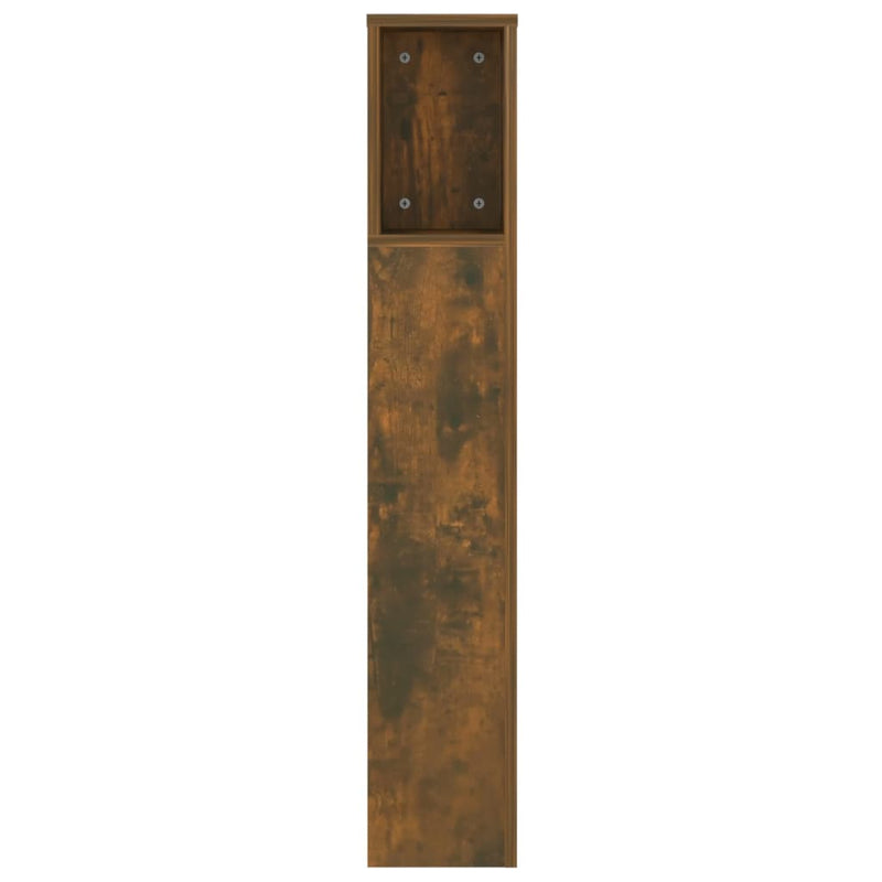 vidaXL Headboard Cabinet Smoked Oak 140 cm