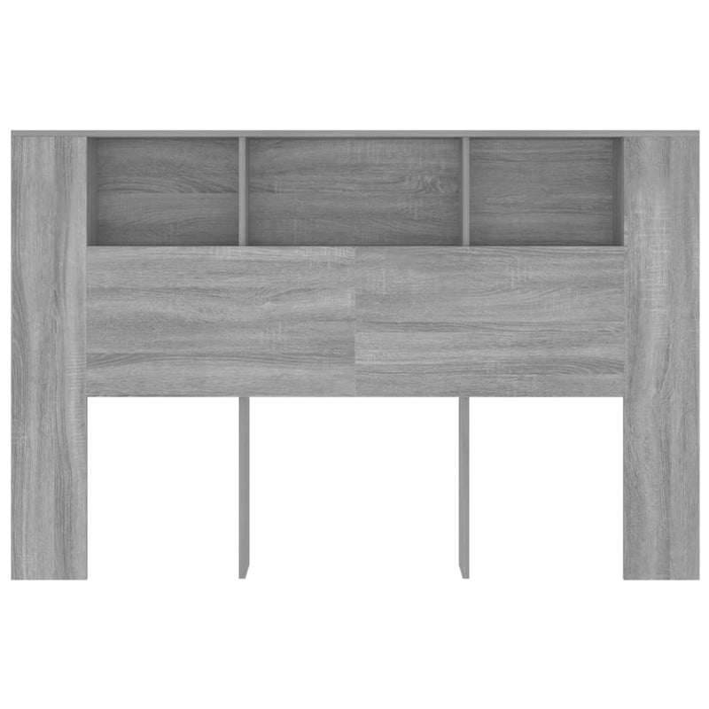 vidaXL Headboard Cabinet Grey Sonoma 160 cm