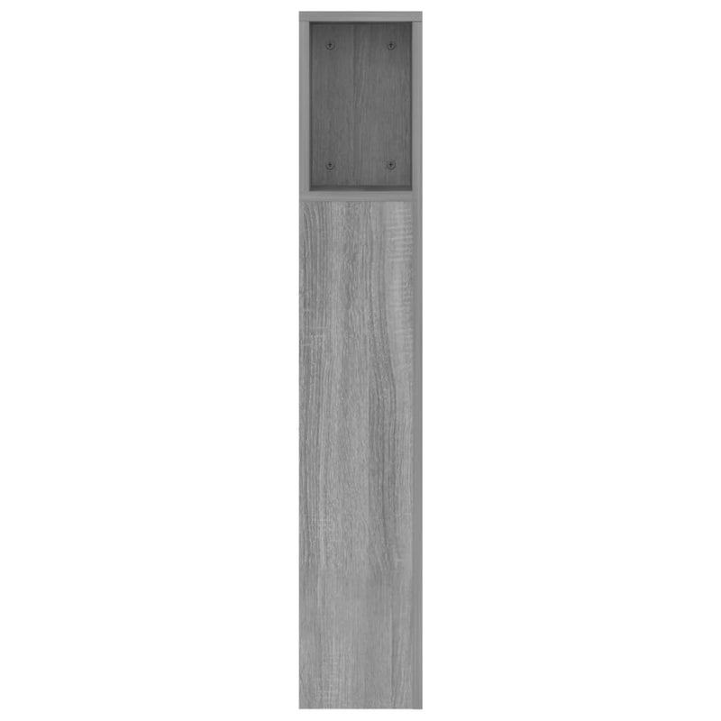 vidaXL Headboard Cabinet Grey Sonoma 160 cm