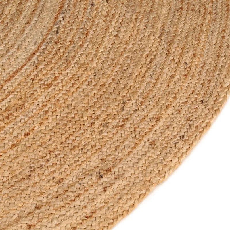 Area Rug Braided Jute 180 cm Round