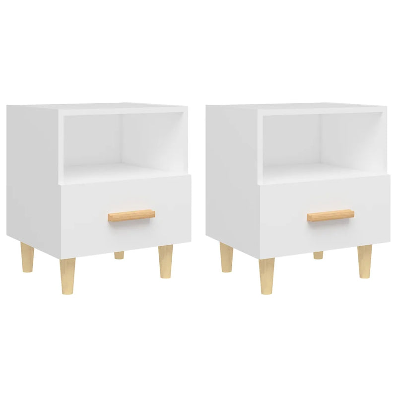 Bedside Cabinets 2 pcs White 40x35x47 cm