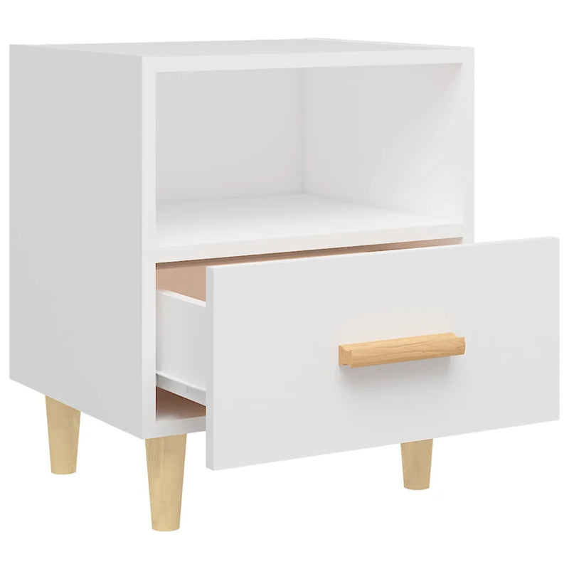 Bedside Cabinets 2 pcs White 40x35x47 cm