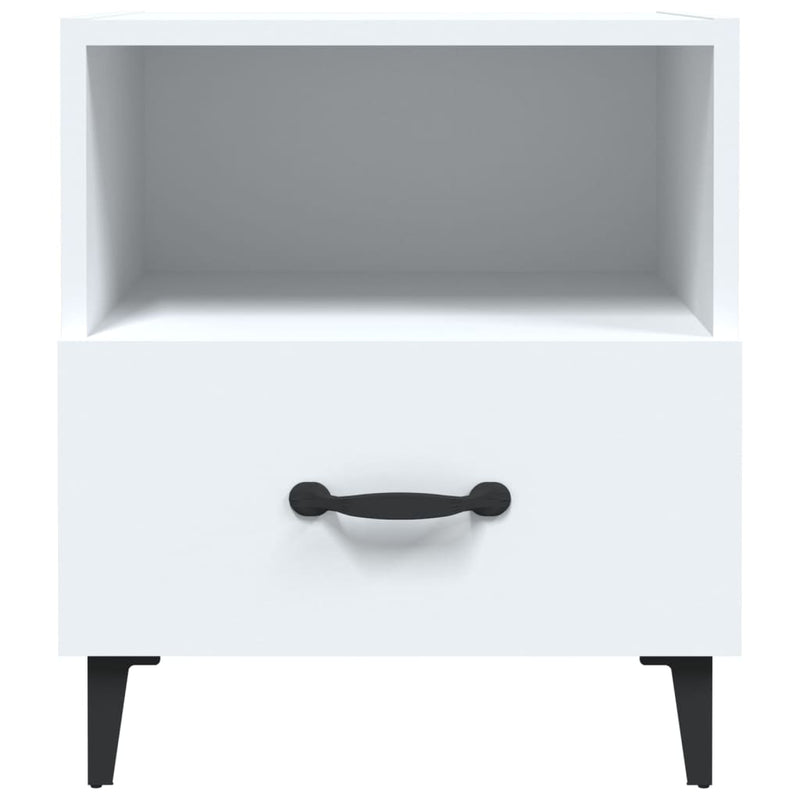 vidaXL Bedside Cabinets 2 pcs White Engineered Wood