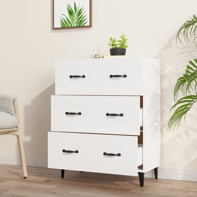 vidaXL Sideboard White 69.5x34x90 cm Engineered Wood