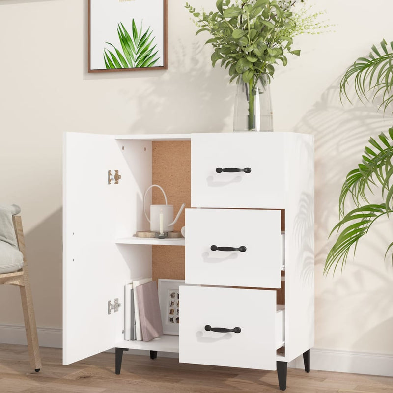 vidaXL Sideboard White 69.5x34x90 cm Engineered Wood
