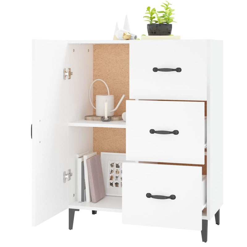 vidaXL Sideboard White 69.5x34x90 cm Engineered Wood