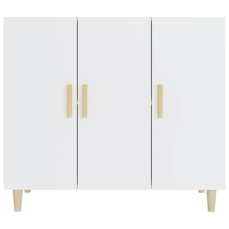 Sideboard White 90x34x80 cm Engineered Wood