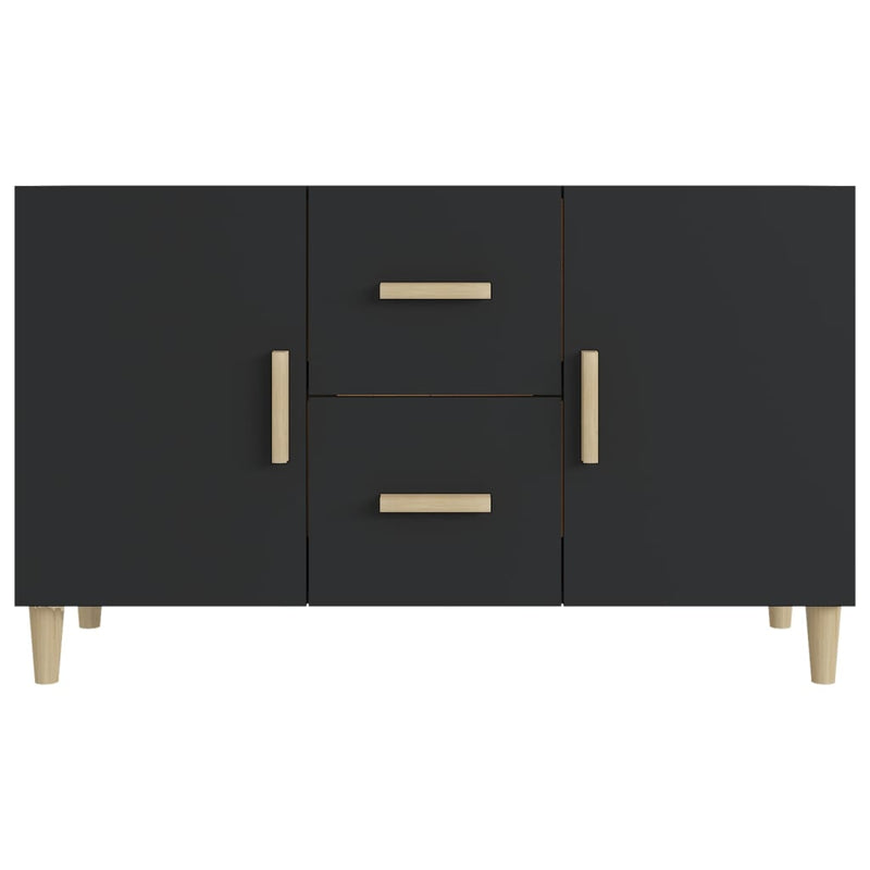 vidaXL Sideboard Black 100x36x60 cm Engineered Wood