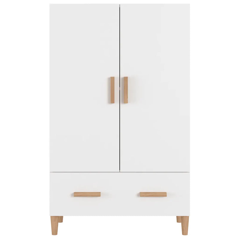 Highboard White 70x31x115 cm Engineered Wood