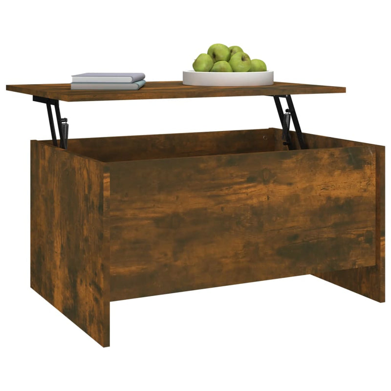 vidaXL Coffee Table Smoked Oak 80x55.5x41.5 cm Engineered Wood