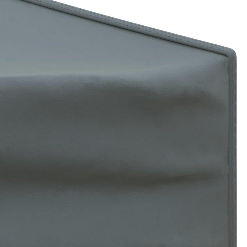 vidaXL Folding Party Tent with Sidewalls Anthracite 3x3 m