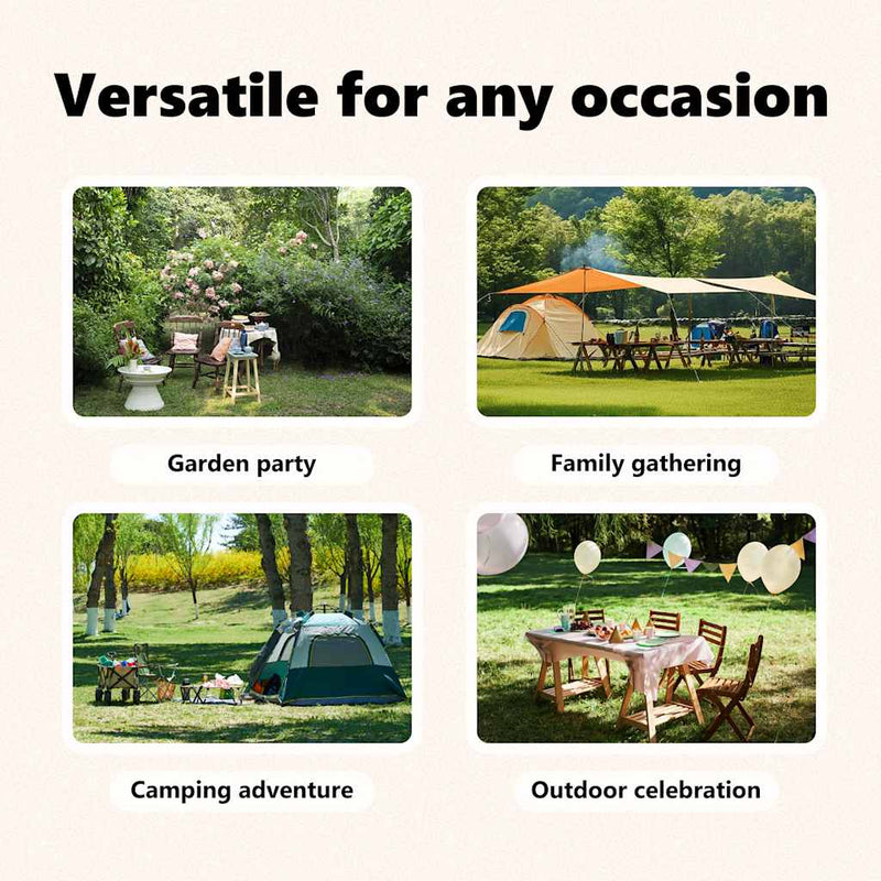 vidaXL Folding Party Tent with Sidewalls Taupe 3x6 m