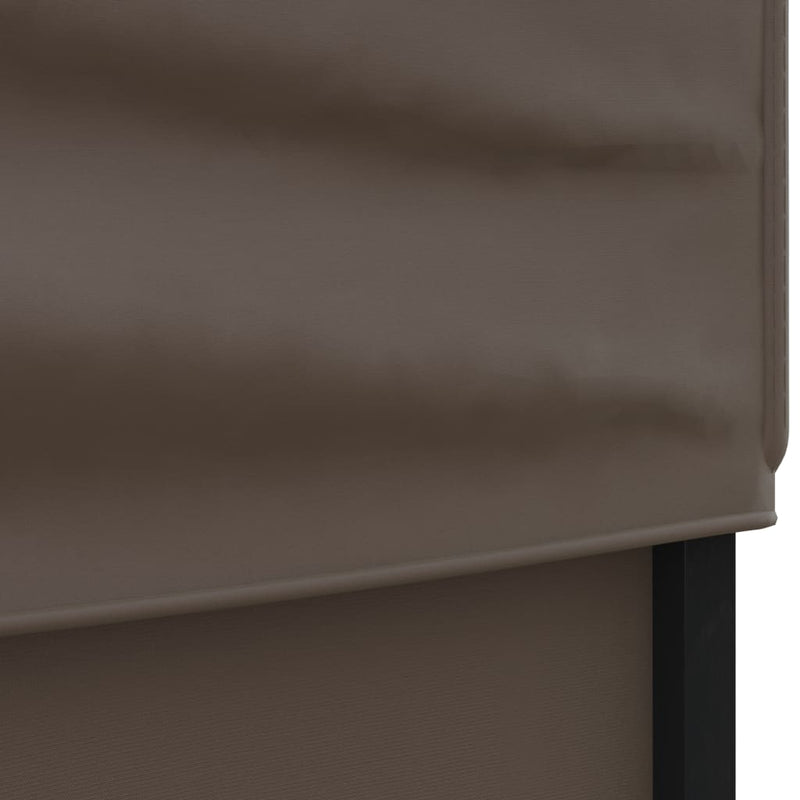 vidaXL Folding Party Tent with Sidewalls Taupe 3x6 m