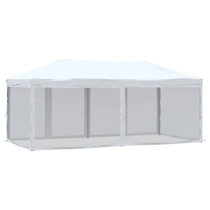 Folding Party Tent with Sidewalls White 3x6 m