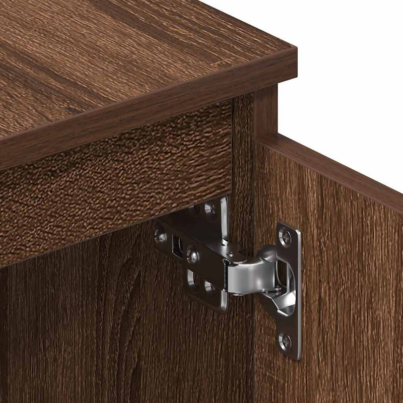 vidaXL TV Cabinet Brown Oak 140x40x35.5 cm Engineered Wood