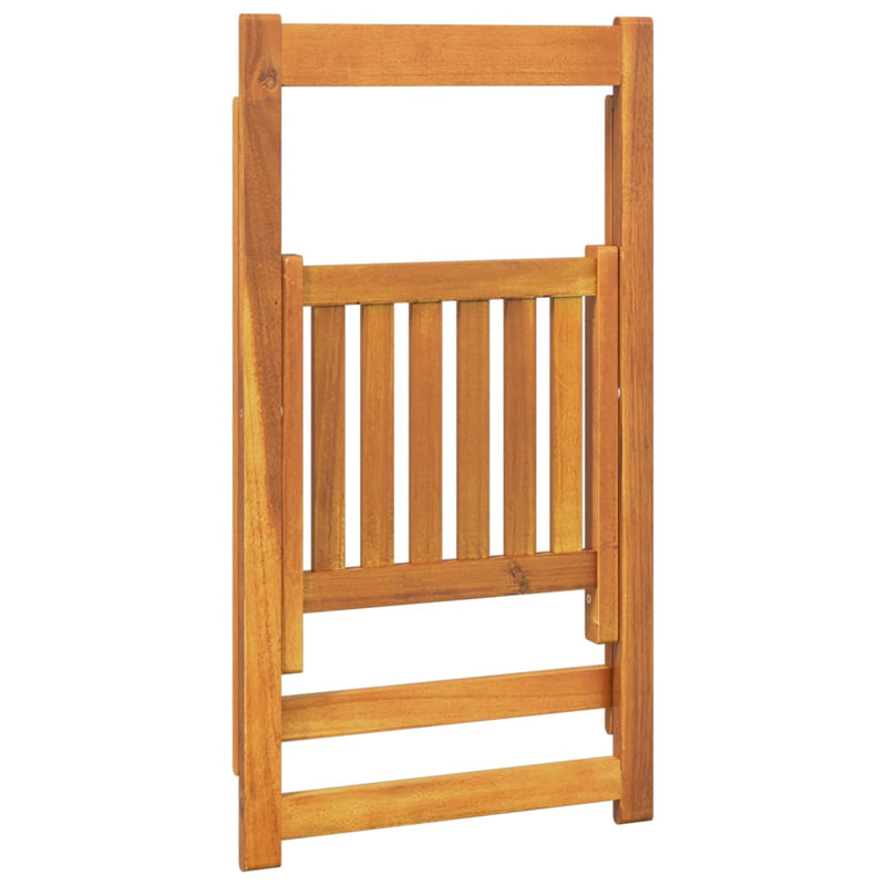 vidaXL Folding Garden Chairs 6 pcs Solid Wood Acacia