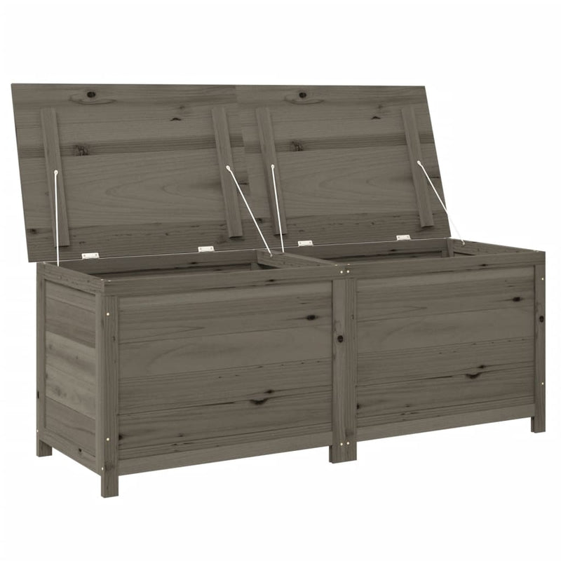 vidaXL Outdoor Cushion Box Anthracite 150x50x56 cm Solid Wood Fir