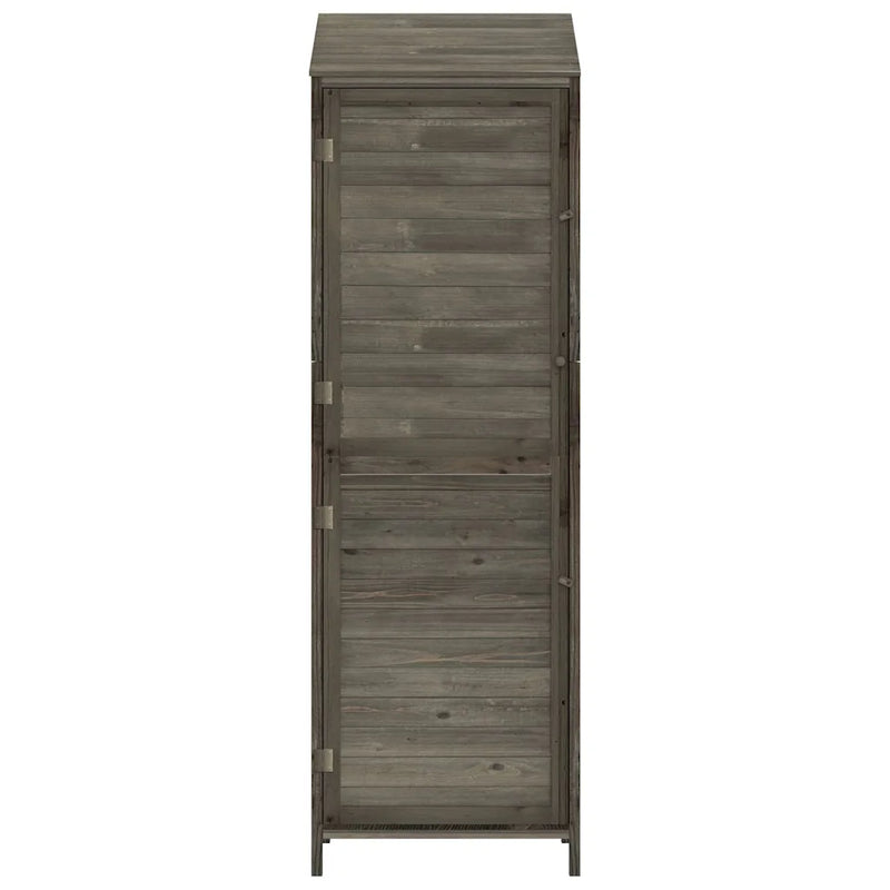 Garden Shed Anthracite 55x52x174.5 cm Solid Wood Fir