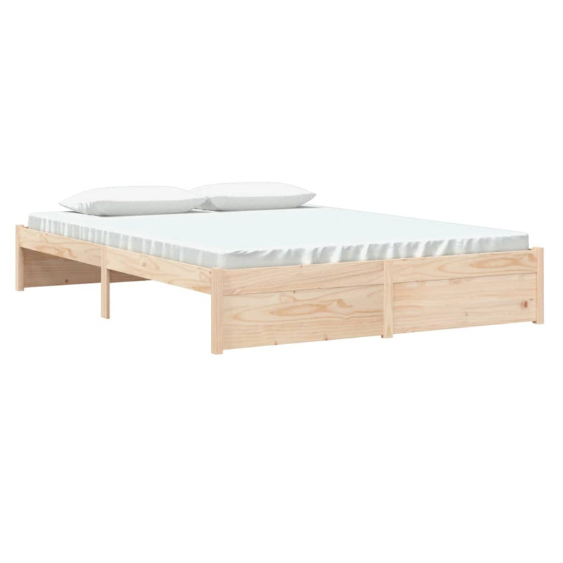 Bed Frame Solid Wood 153x203 cm Queen Size