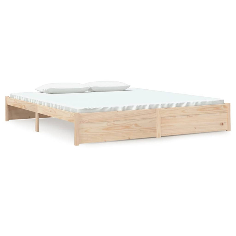 Bed Frame Solid Wood 183x203 cm King Size