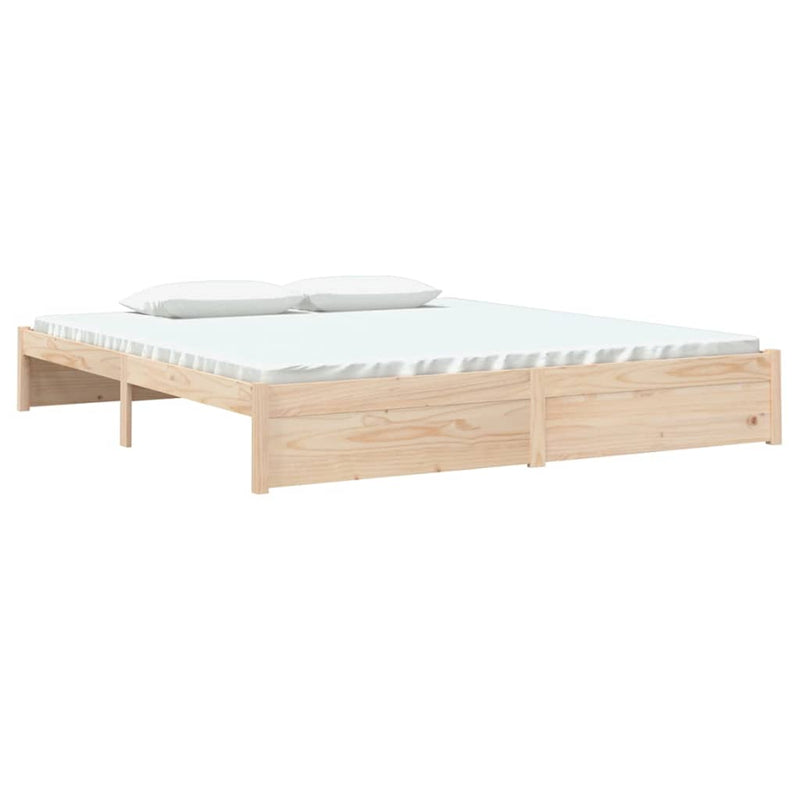 Bed Frame Solid Wood 183x203 cm King Size