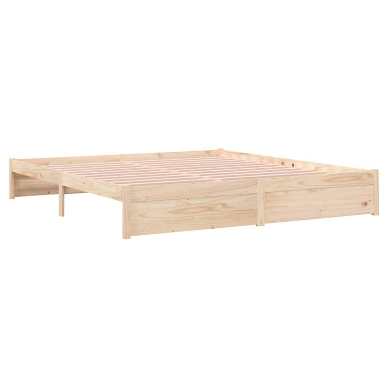 Bed Frame Solid Wood 183x203 cm King Size