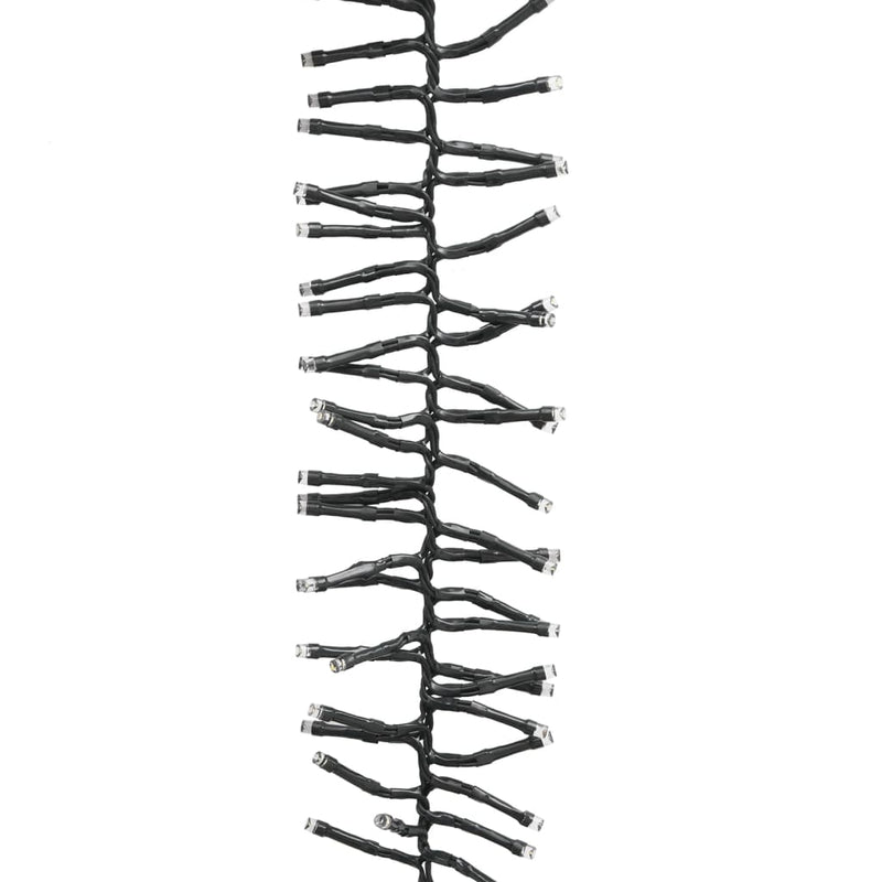 vidaXL LED Cluster String with 400 LEDs Warm White 7.4 m PVC