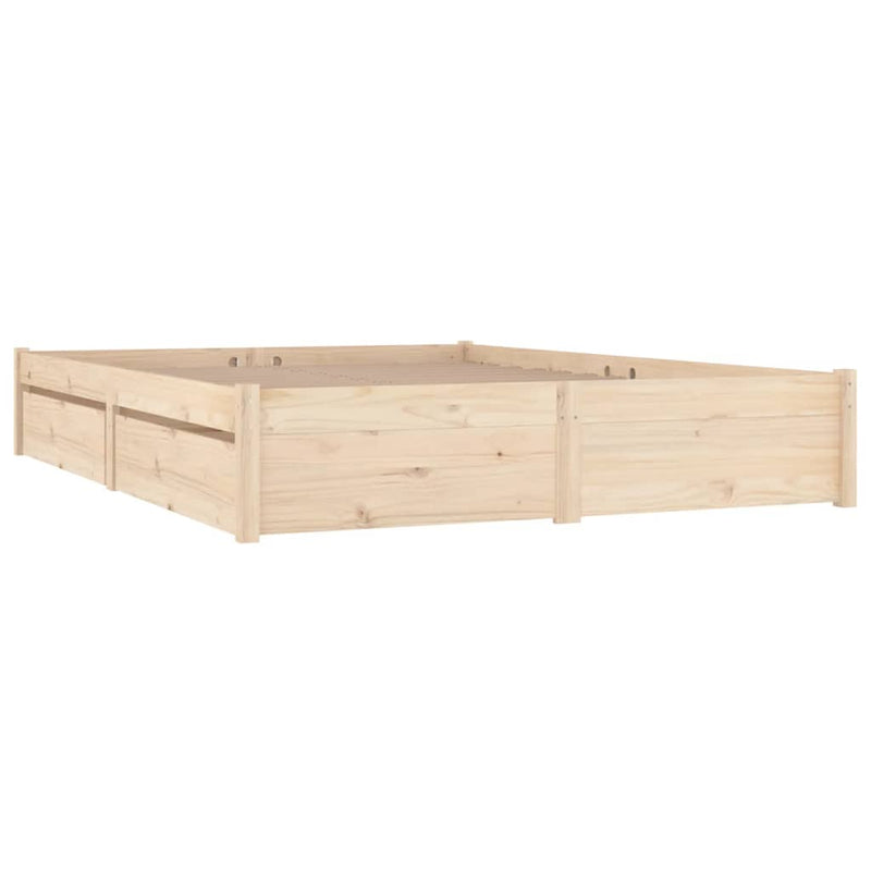 Bed Frame with Drawers 153x203 cm Queen Size