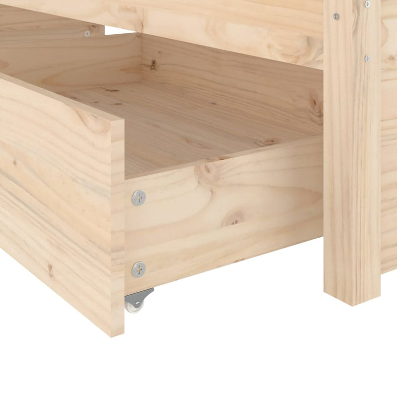 vidaXL Bed Frame without Mattress with Drawers 183x203 cm King