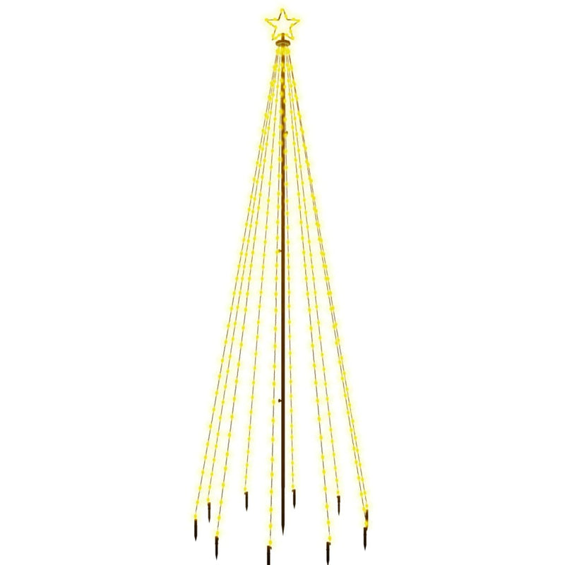 vidaXL Christmas Tree with Spike Warm White 310 LEDs 300 cm