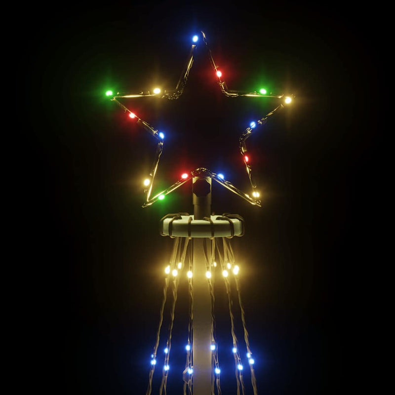 vidaXL Christmas Tree with Spike Colourful 310 LEDs 300 cm
