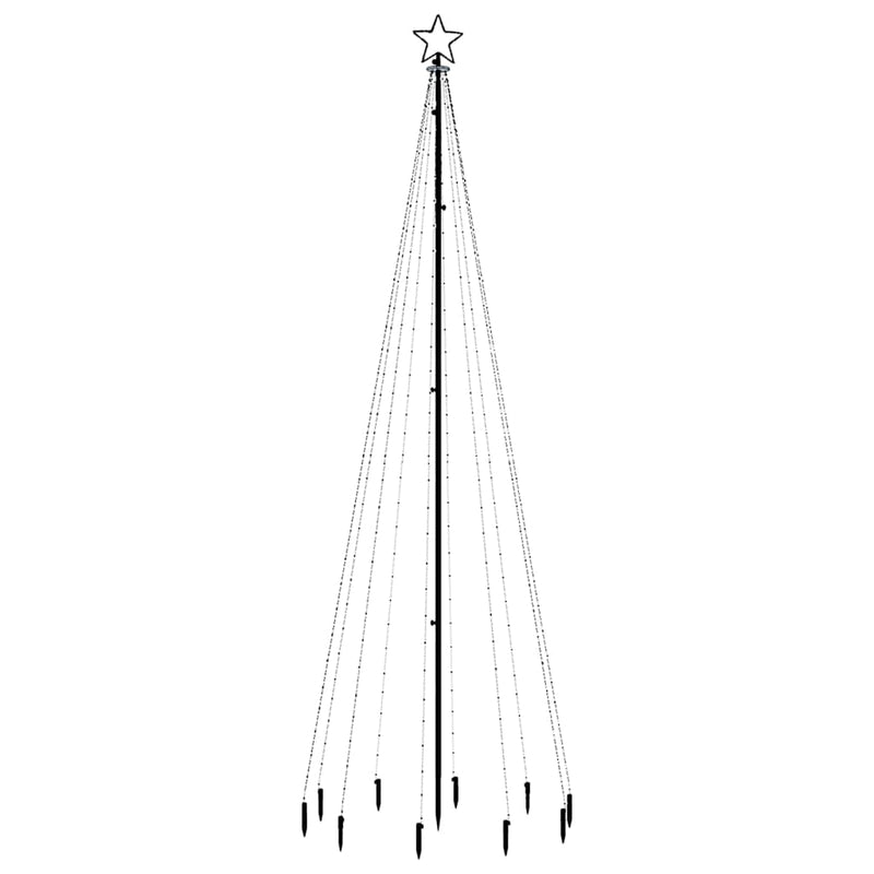 vidaXL Christmas Tree with Spike Blue 310 LEDs 300 cm