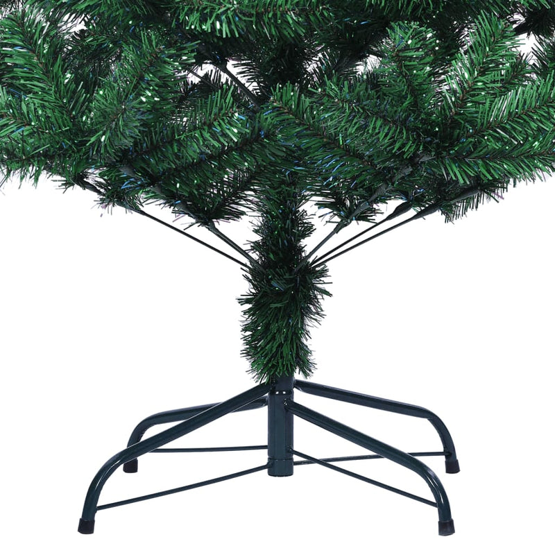 vidaXL Artificial Christmas Tree with Iridescent Tips Green 240 cm PVC
