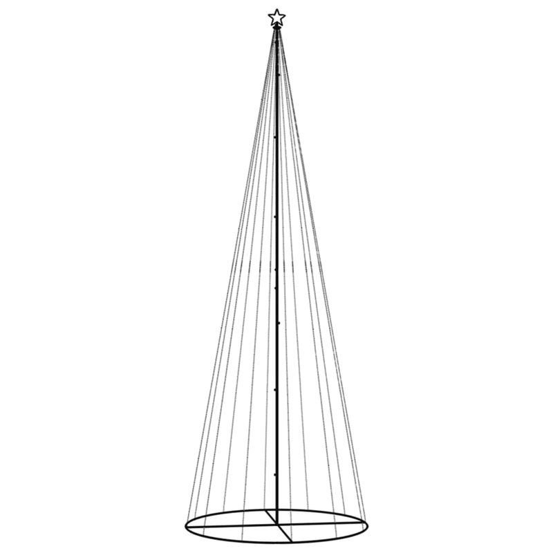 vidaXL Christmas Cone Tree Warm White 732 LEDs 160x500 cm