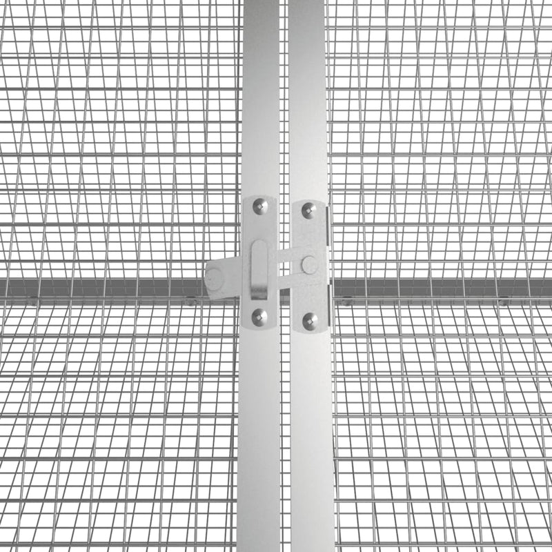 vidaXL Rabbit Cage Anthracite 504.5x80.5x71 cm Galvanised Steel