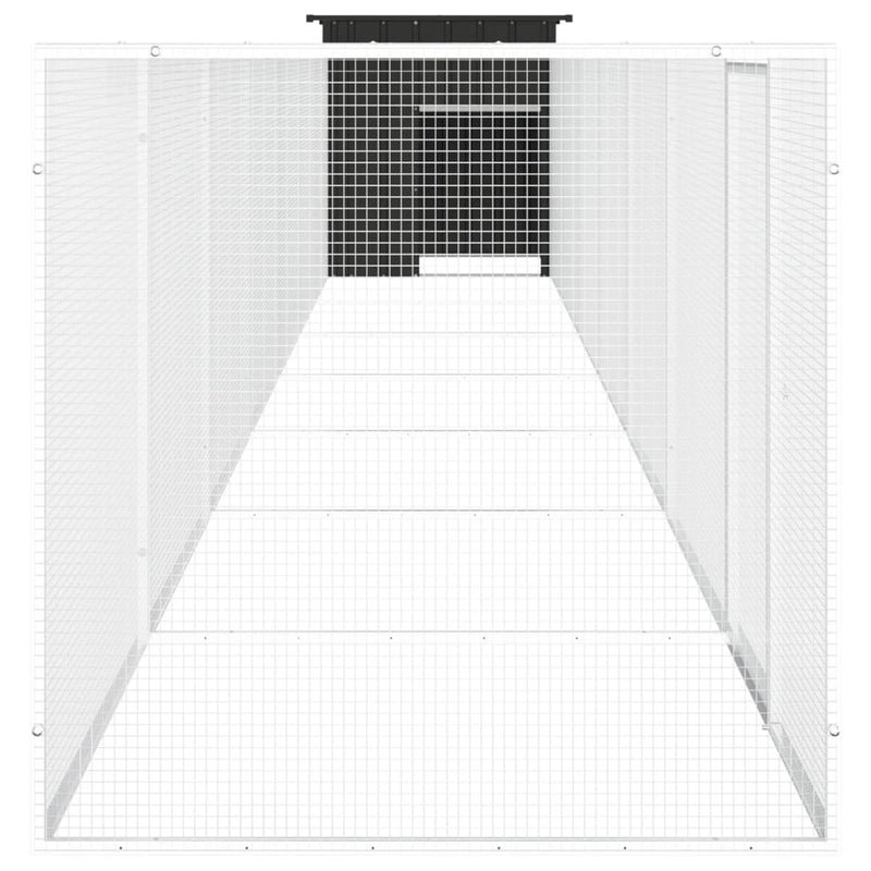 Chicken Cage Anthracite 800x91x100 cm Galvanised Steel