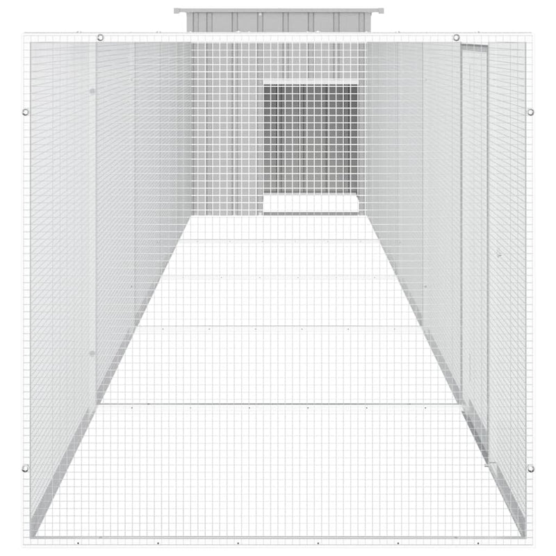 Chicken Cage Grey 600x91x100 cm Galvanised Steel